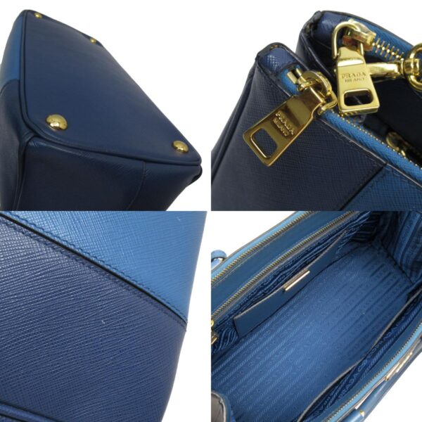 w0721a 6 c Prada Shoulder Bag Leather Blue