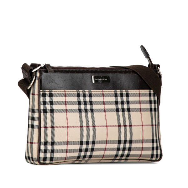 w436w985hkl3812l 2 Burberry Nova Check Crossbody Shoulder Bag Beige Brown