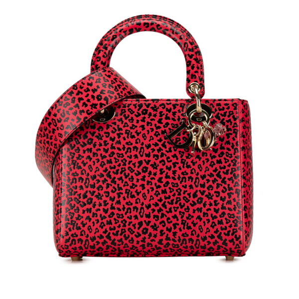 wq3w8bgdx40zva72 1 Dior Dior Leopard Shoulder Bag 2Way Red Black