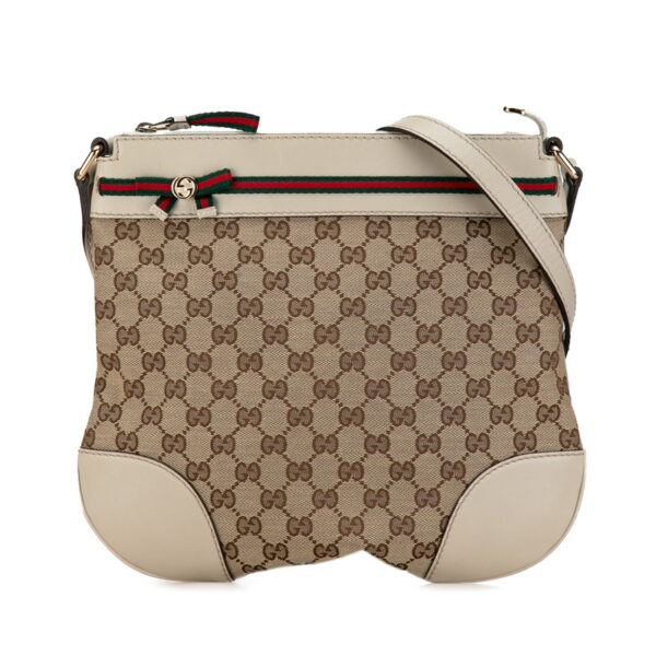 wyu4b1au48qrjf7g 1 Gucci GG Princy Sherry Line Crossbody Bag Beige