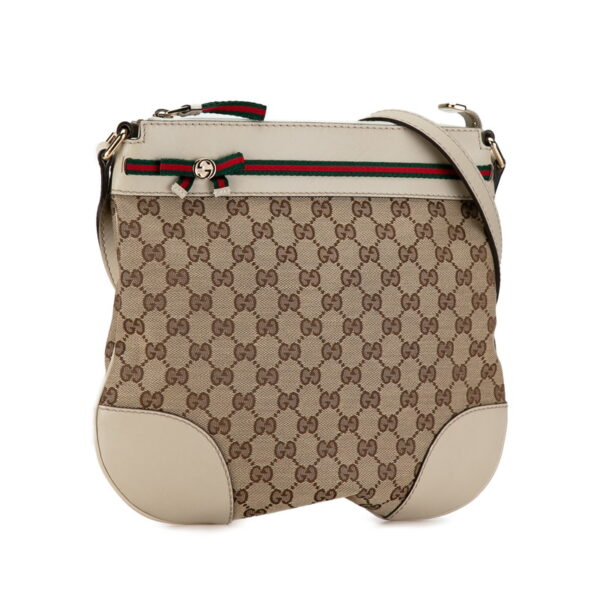 wyu4b1au48qrjf7g 2 Gucci GG Princy Sherry Line Crossbody Bag Beige