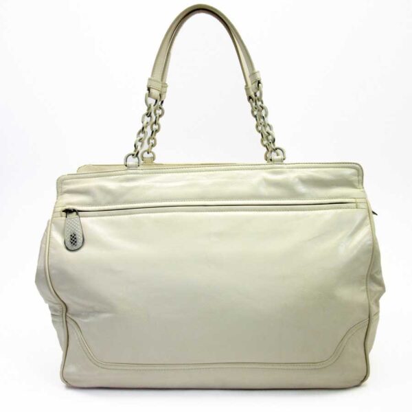 x2722 Bottega Veneta Intrecciato Leather Shoulder Bag Ivory