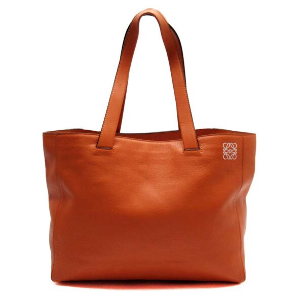 x3108 Loewe Tote Bag Leather Shoulder Bag Orange