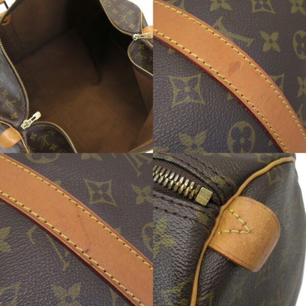 x3137a 2 Louis Vuitton Keepall 55 Monogram Canvas Bag Brown