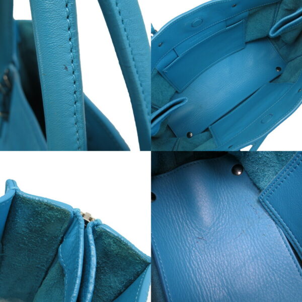 x3144a 2 Balenciaga Leather 2Way Bag Blue