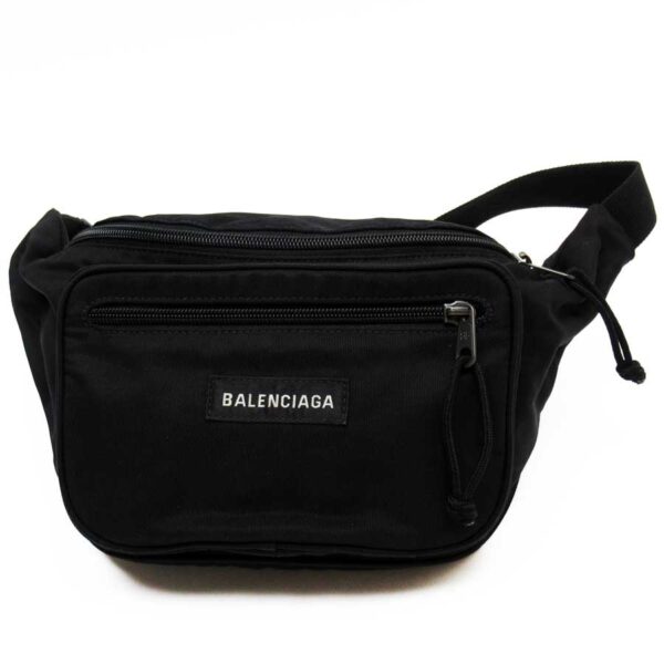 x3212a Balenciaga Nylon Waist Pouch Black