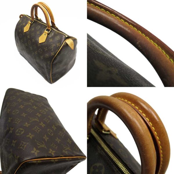 x3253 1 Louis Vuitton Speedy 30 Monogram Canvas Bag Brown