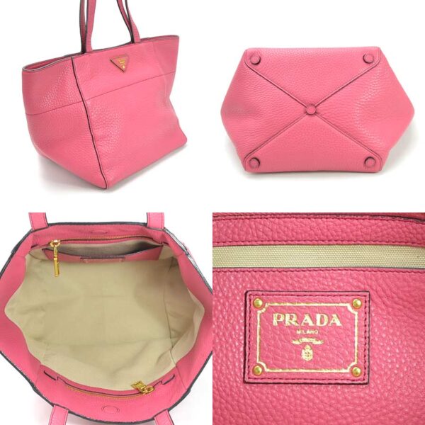 y15192f 1 Prada Leather Shoulder Bag Pink