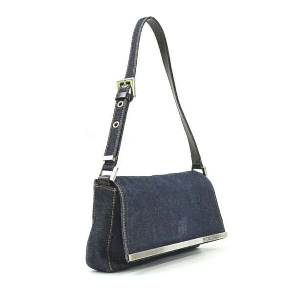 y15491a 1 Fendi Handbag Denim Blue