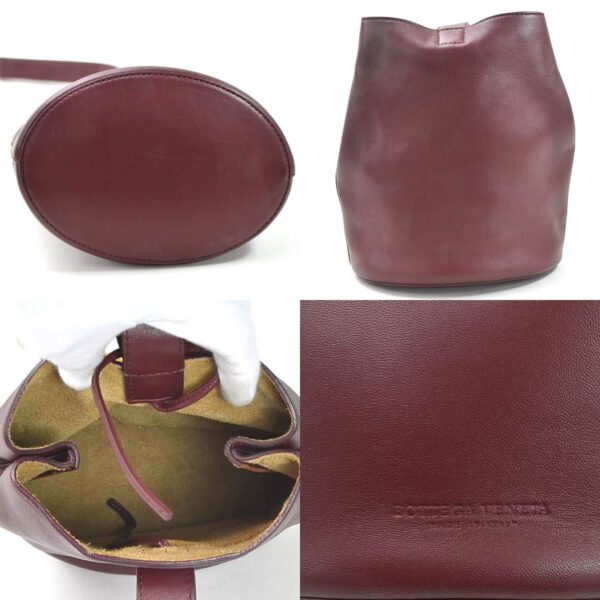 y15543a 4 Bottega Veneta Leather Shoulder Bag Bordeaux