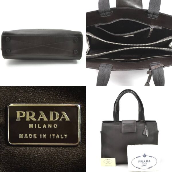 y15549a 4 Prada Leather Shoulder Bag Brown