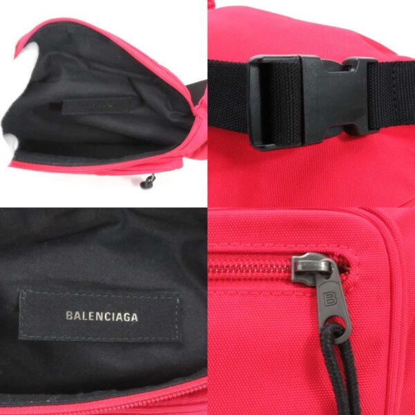 y15725a 4 Balenciaga Nylon Waist Pouch Red Black