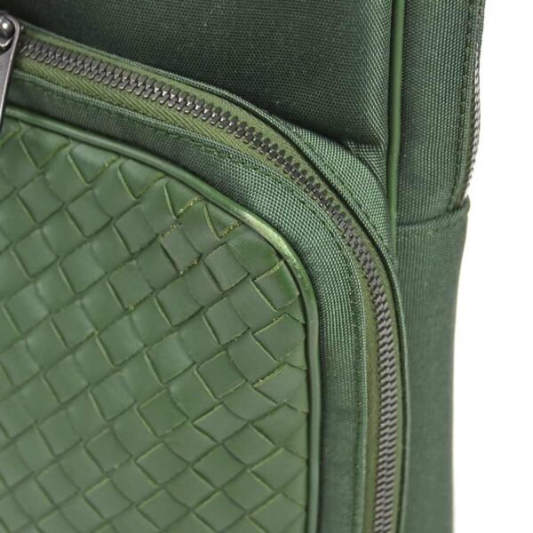 y15763a 4 Bottega Veneta Intrecciato Leather Body Bag Green