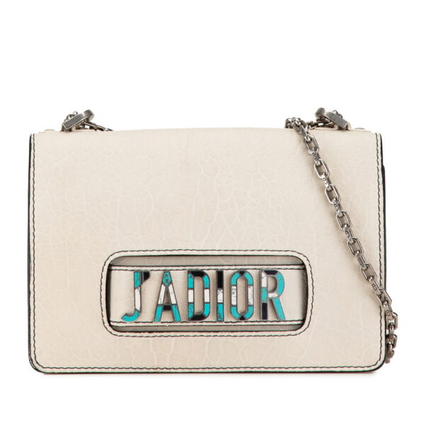 y4b11jyj8n7yhajh 1 Dior JADIOR Chain Shoulder Bag White Ivory