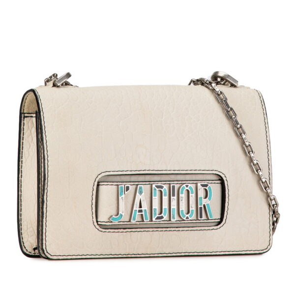 y4b11jyj8n7yhajh 2 Dior JADIOR Chain Shoulder Bag White Ivory