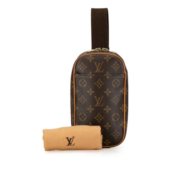 yk8ftxvoh181a0kb 11 Louis Vuitton Monogram Pochette Ganju Waist Bag Brown