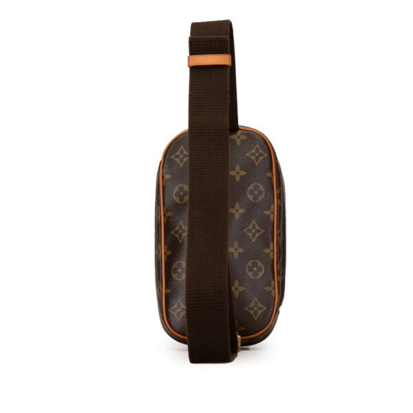 yk8ftxvoh181a0kb 3 Louis Vuitton Monogram Pochette Ganju Waist Bag Brown