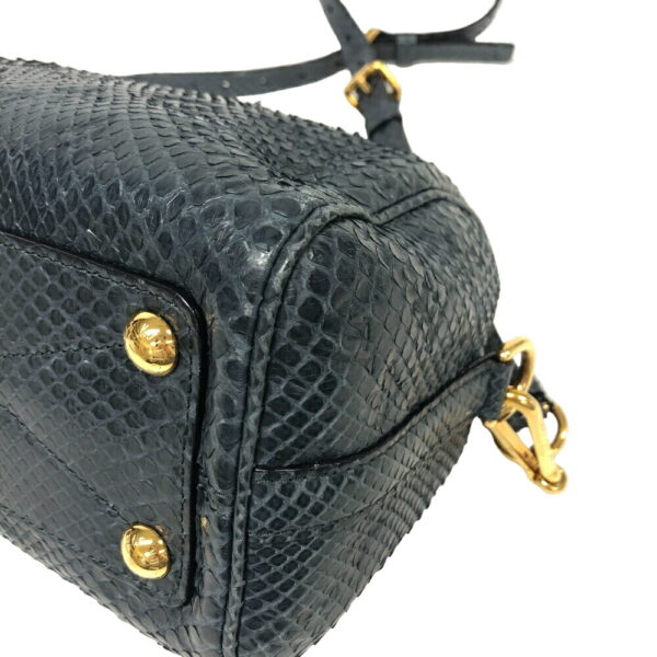 z0001237 3 Louis Vuitton Speedy Bandouliere Python Handbag Blue