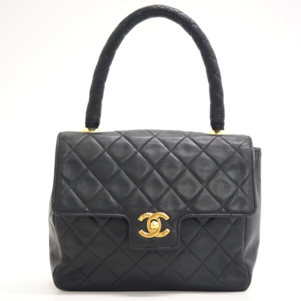 z0002142 1 Chanel Matelasse Turnlock Handbag Black