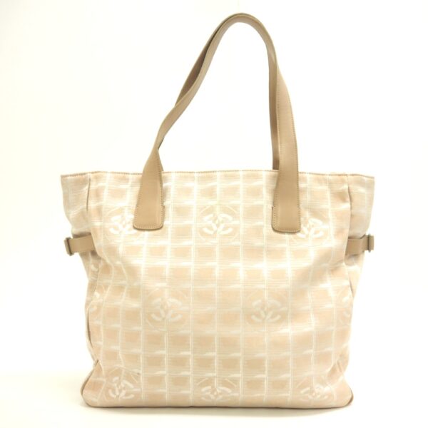 z0003542 1 Chanel Line GM Tote Bag Beige