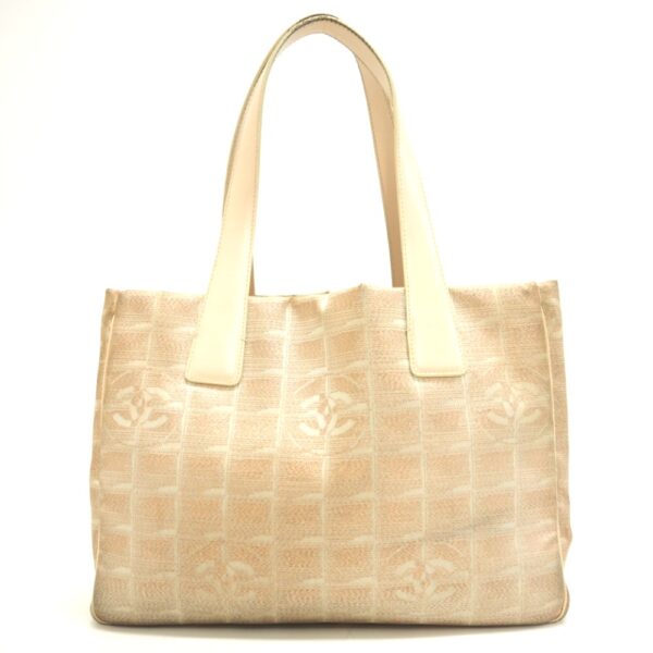 z0003546 2 Chanel PM Tote Bag Beige