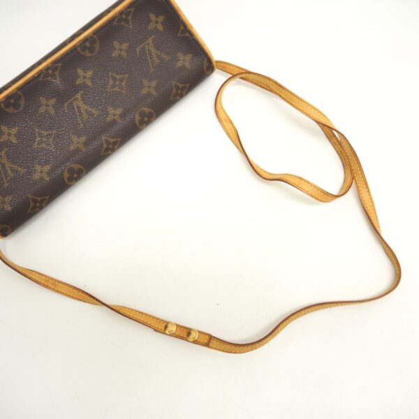 z0003830 5 Louis Vuitton Pochette Twin GM Monogram Shoulder Bag Brown