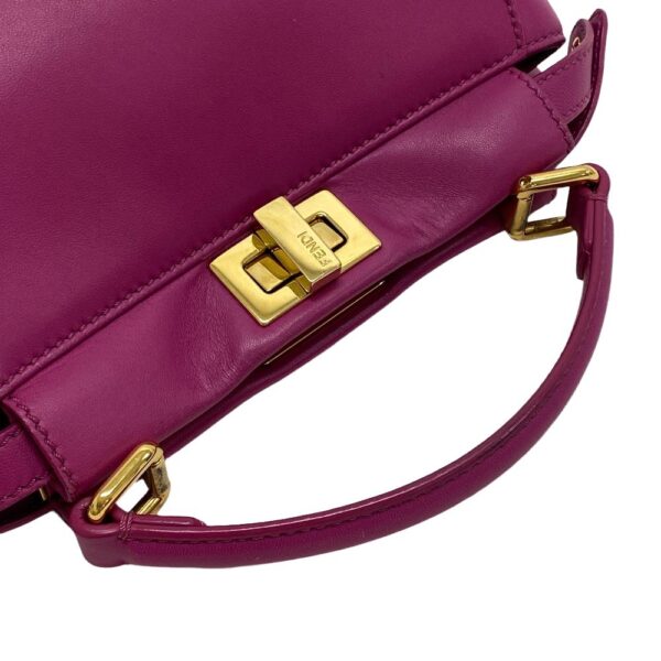 z0004319 6 Fendi Mini Peekaboo 2Way Handbag Pink