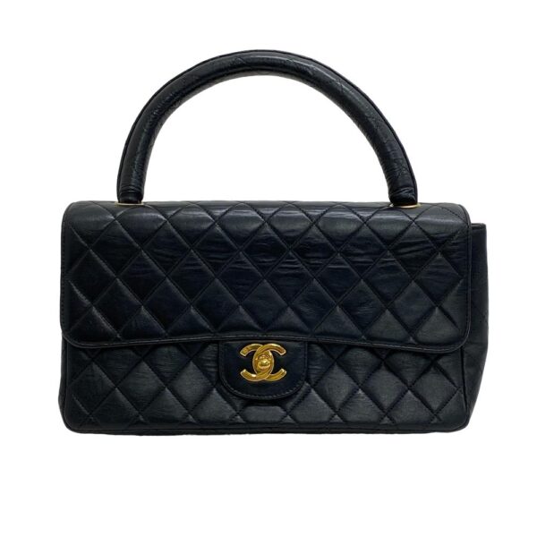 z0004599 1 Chanel Parent Child Matelasse Handbag Black