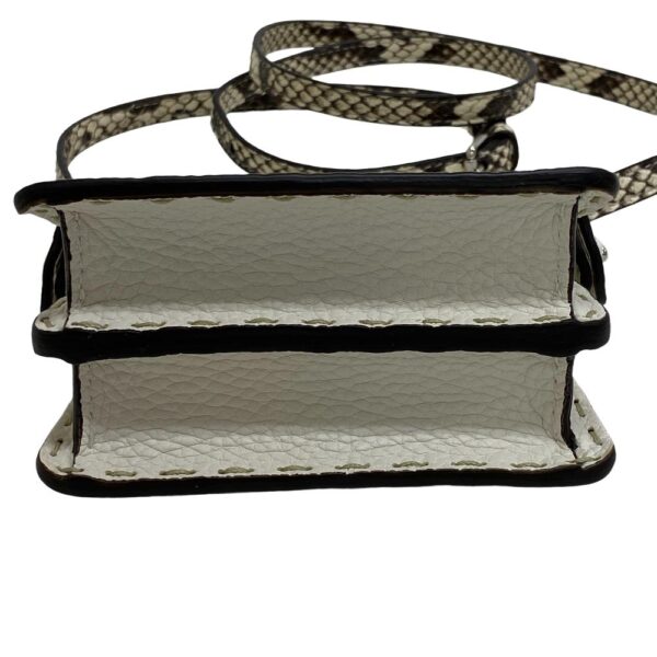 z0004606 7 Fendi Peekaboo Selleria Micro 2Way Shoulder Bag White