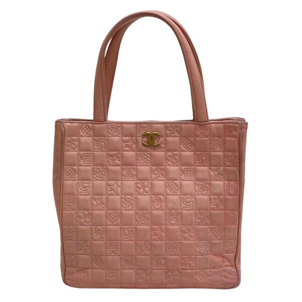 z0004618 1 Chanel Chocolate Bar Icon Handbag Pink