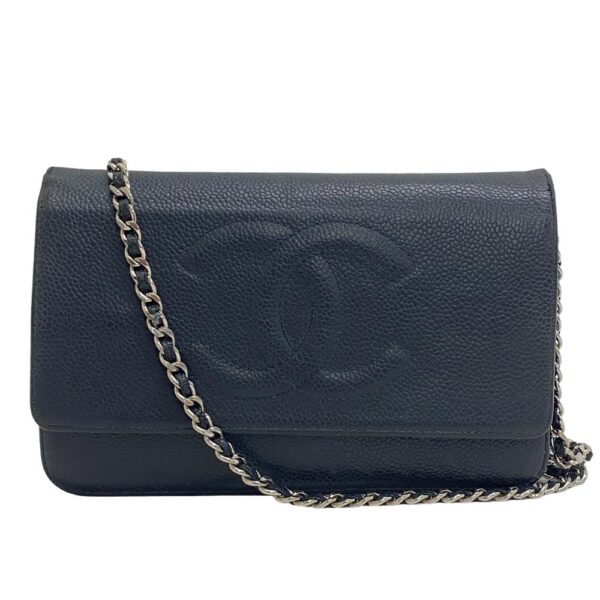 z0005059 1 Chanel Chain Wallet No 16 Shoulder Bag Black