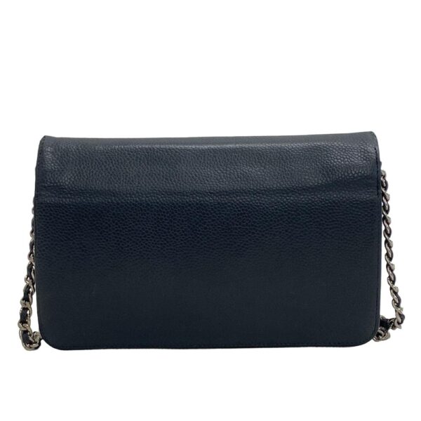 z0005059 2 Chanel Chain Wallet No 16 Shoulder Bag Black