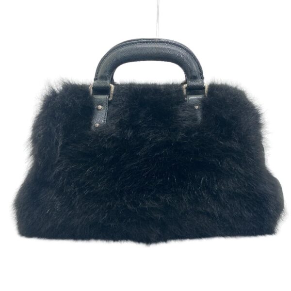 z0005740 1 Chanel Cocomark Fur Handbag Black