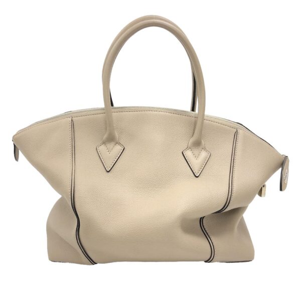 z0005790 2 Louis Vuitton Parnasea Lockit MM 2Way Handbag Beige