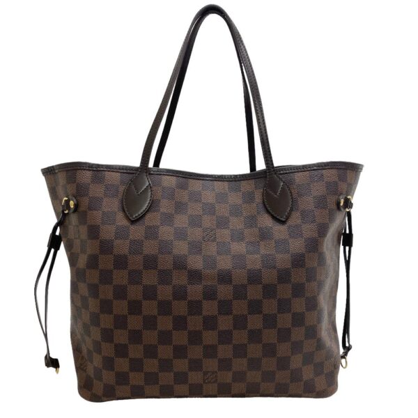 z0005951 1 Louis Vuitton Neverfull MM Tote Bag Damier Brown