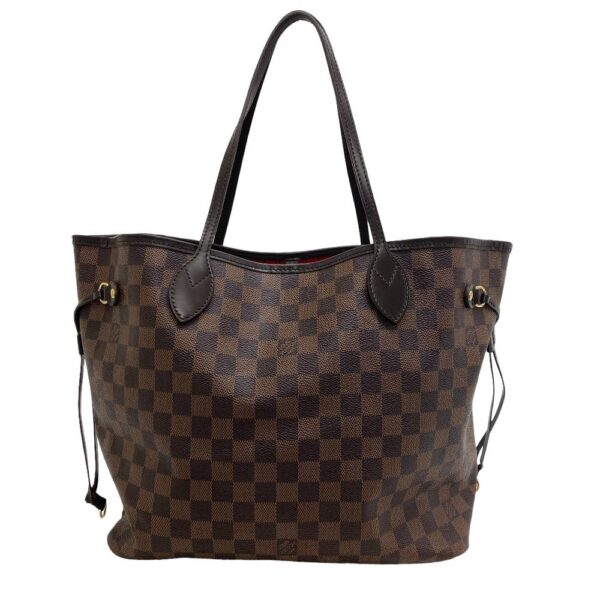 z0005951 2 Louis Vuitton Neverfull MM Tote Bag Damier Brown