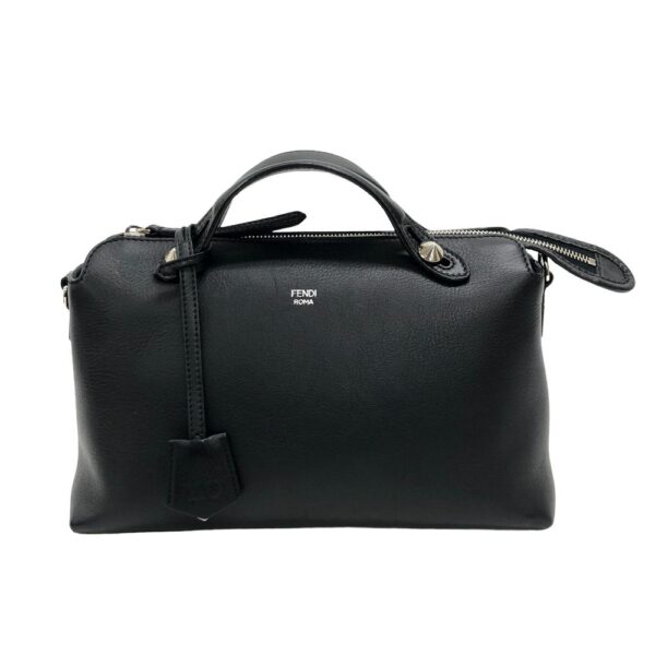 z0005963 1 Fendi Visible Medium 2Way Shoulder Bag Black