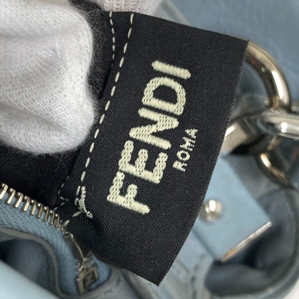 z0005975 12 Fendi Mini Peekaboo 2Way Handbag Blue