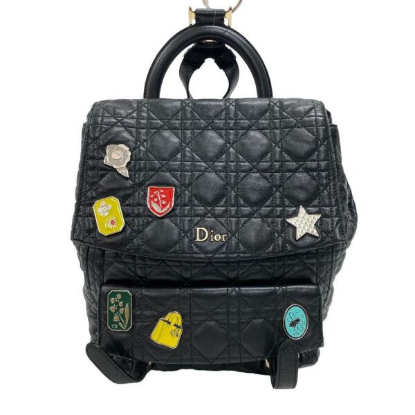 z0006434 1 Dior Cannage Backpack Black