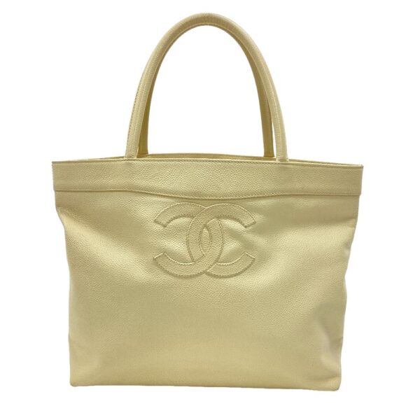 z0006612 1 Chanel Cocomark Tote Bag Beige