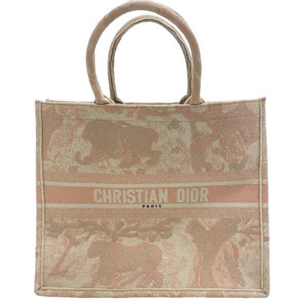 z0006614 1 Dior Book Tote Large Toile de Jouy Pink