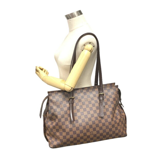 z0006885 13 Louis Vuitton Chelsea Damier Handbag Brown