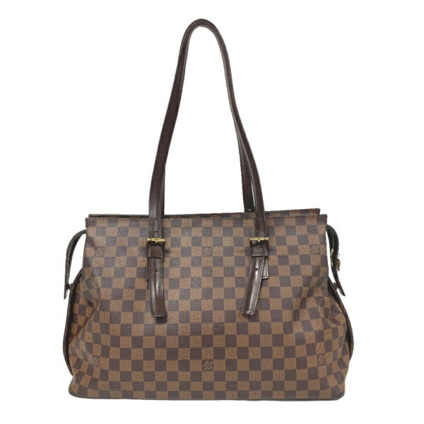 z0006885 2 Louis Vuitton Chelsea Damier Handbag Brown