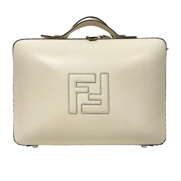 z0007015 1 Fendi Suitcase Handbag Ivory