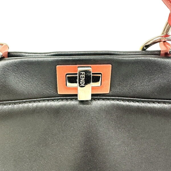 z0007102 5 Fendi Mini Peekaboo 2Way Handbag Black