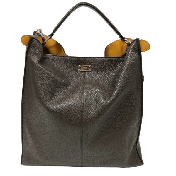 z0007104 2 Fendi Peekaboo X Rite 2Way Handbag Brown