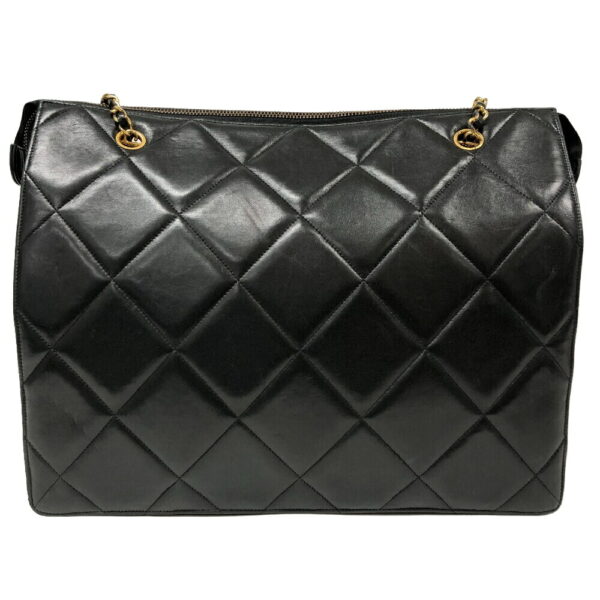 z0007111 2 Chanel Coco Mark Chain Tote Bag Black