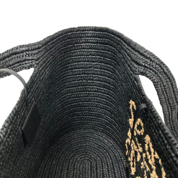 z0007146 7 Loewe Elephant Basket Tote Bag Black