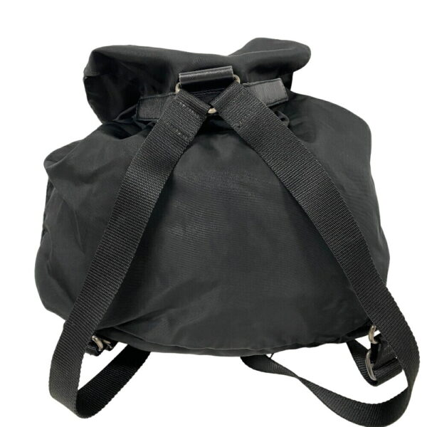 z0007331 2 Prada Triangular Plate Backpack Nylon Black