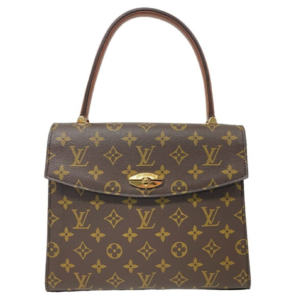 z0007439 1 Louis Vuitton Malherbe Monogram Handbag Brown